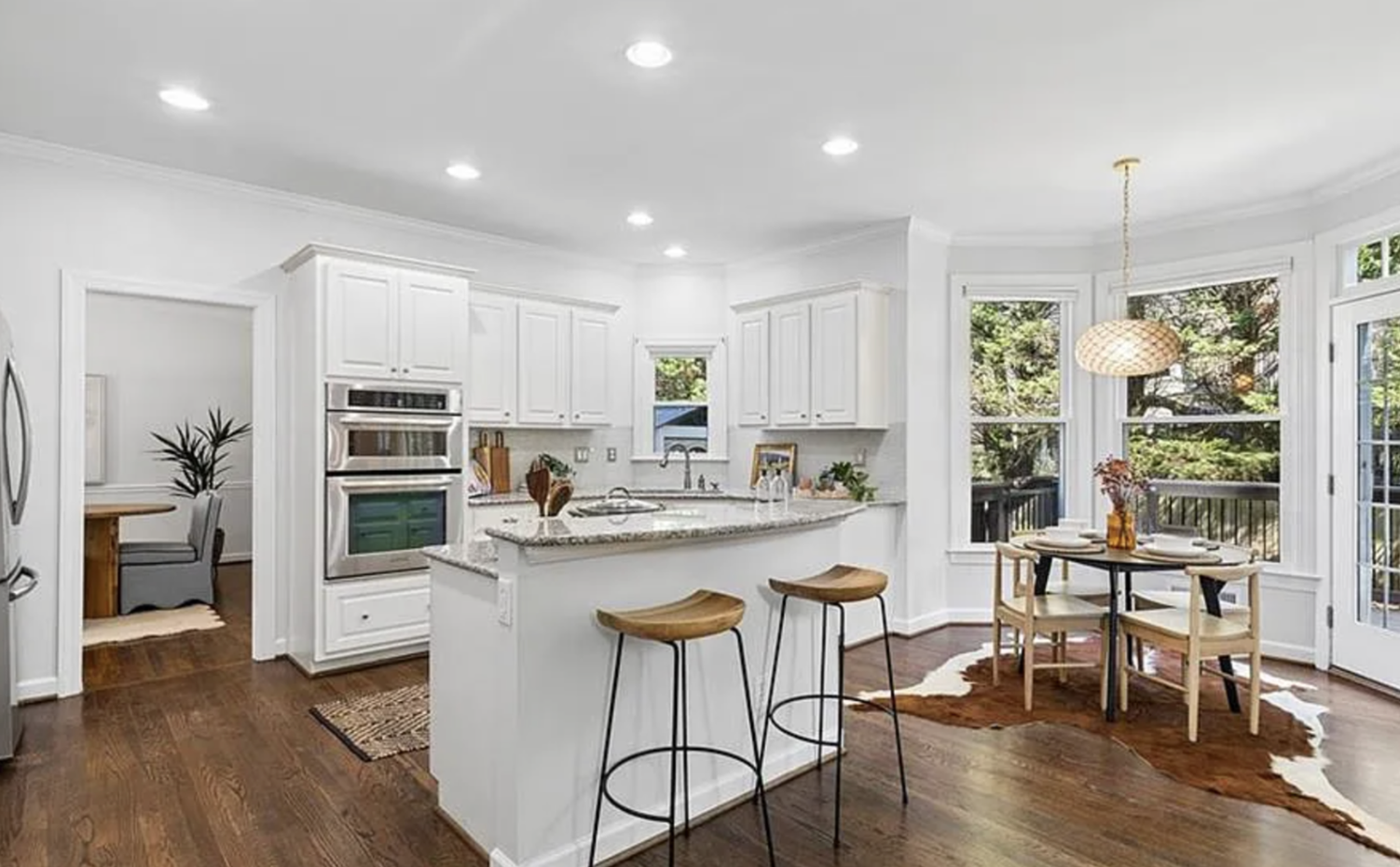Kitchen before the Nancy Meyers-inspired update