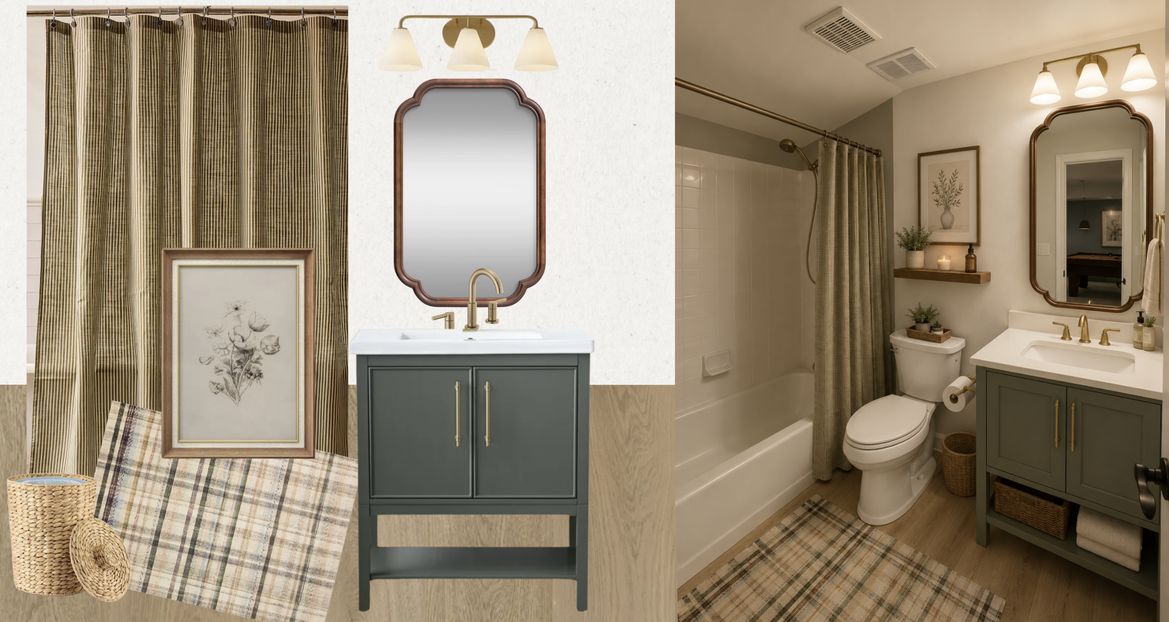 Basement bathroom concept
