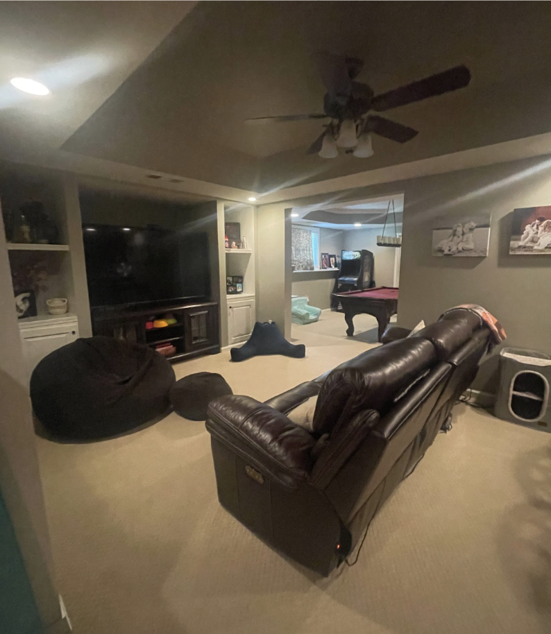 Basement before the remodel